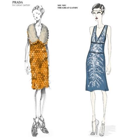 First Look: Prada's Gorgeous Sketches for The Great Gatsby Film!